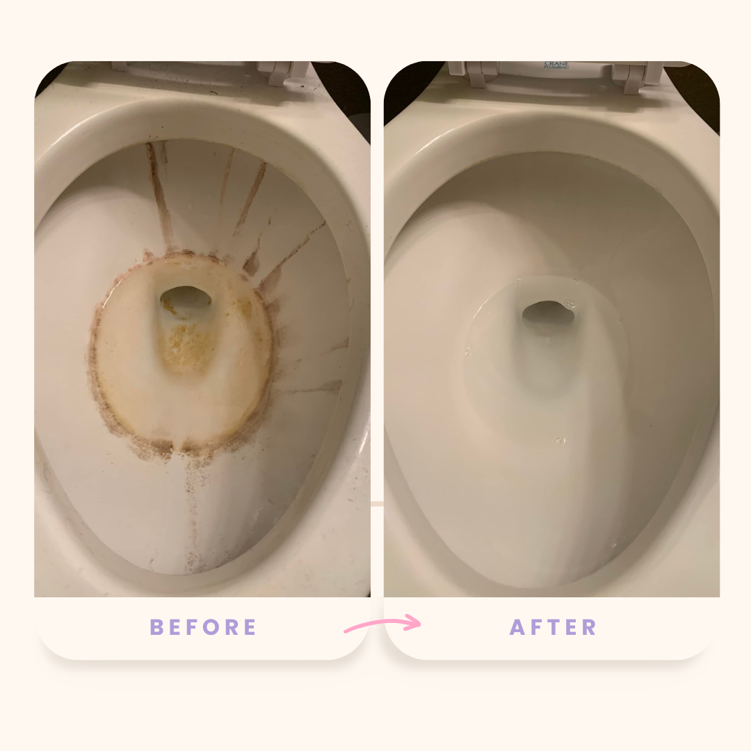 Before and after cleaning comparison