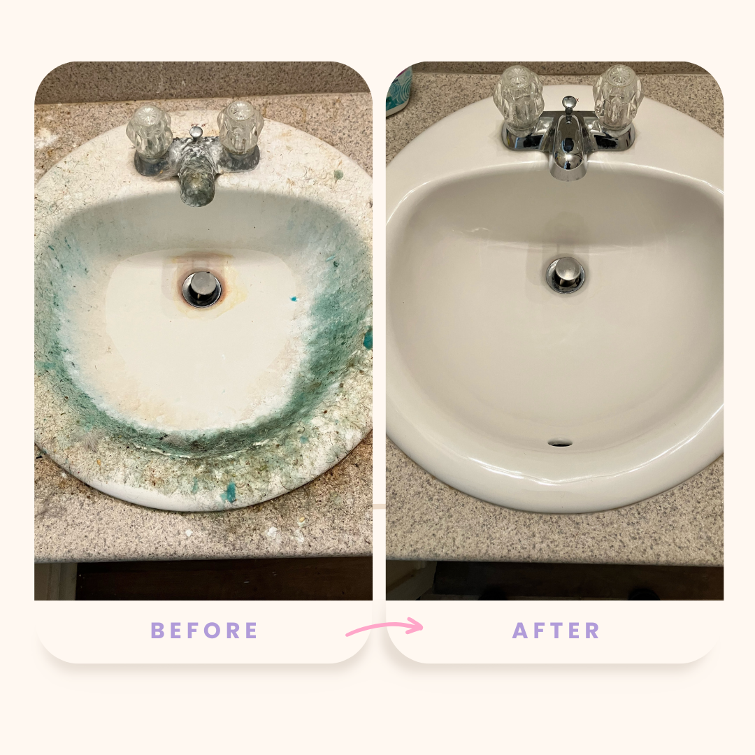 Before and after cleaning comparison