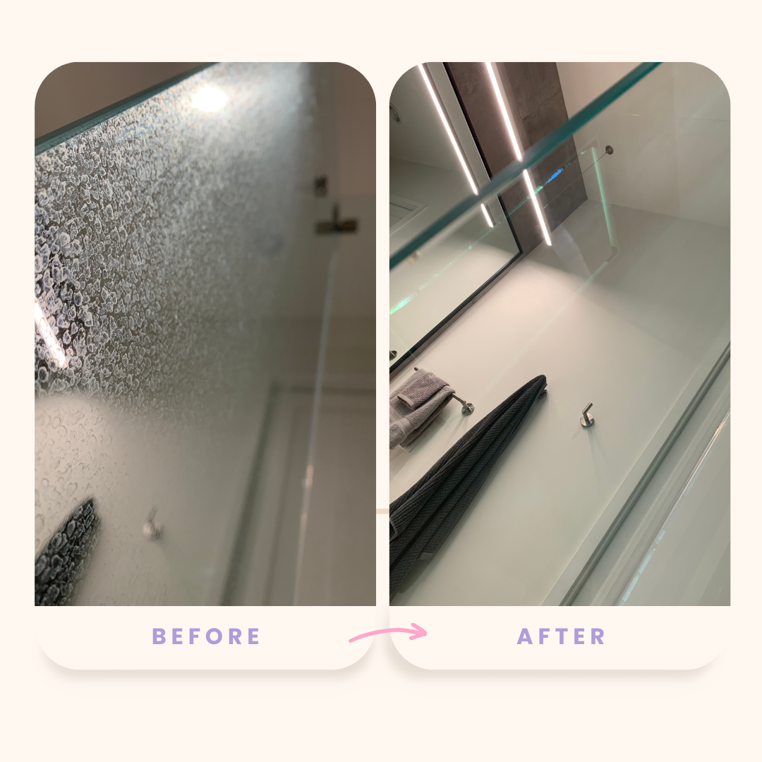 Before and after cleaning comparison