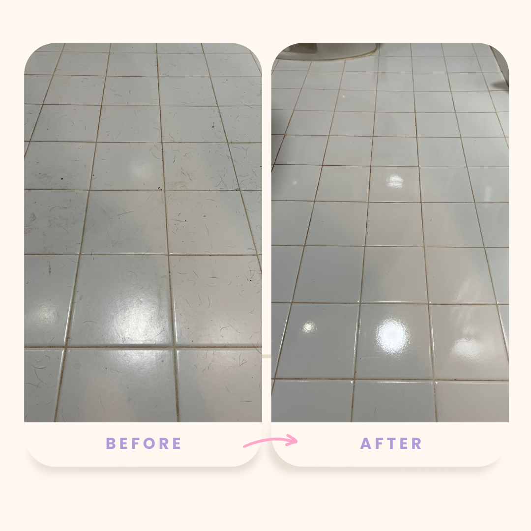Before and after cleaning comparison