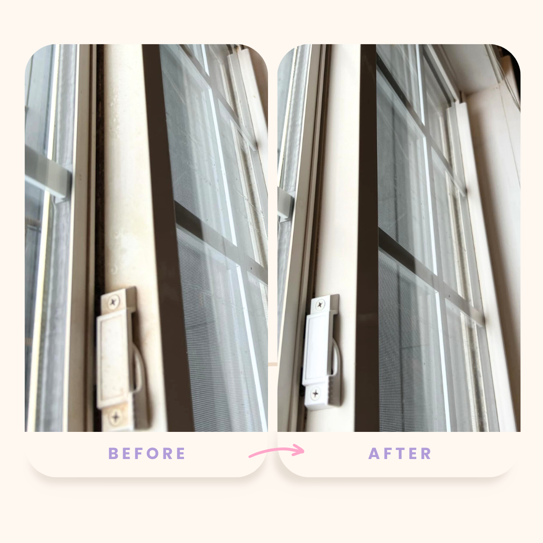 Before and after cleaning comparison