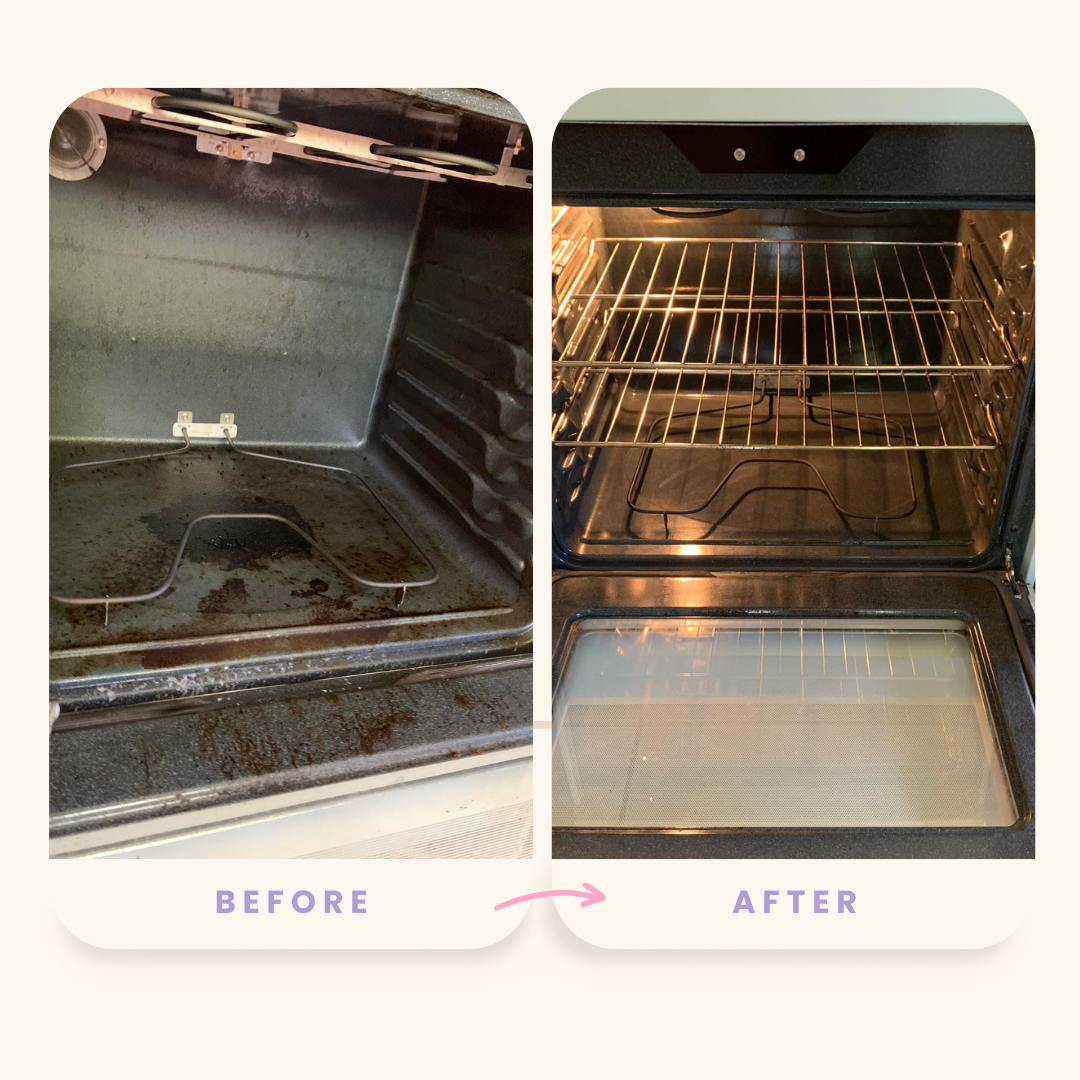 Before and after cleaning comparison